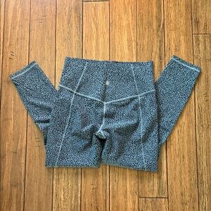 Athleta Blue Patterned Leggings